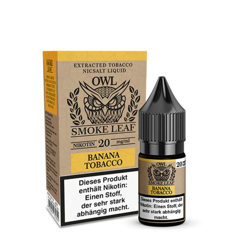 OWL SMOKE LEAF - Banana Tobacco Nikotinsalz Liquid
