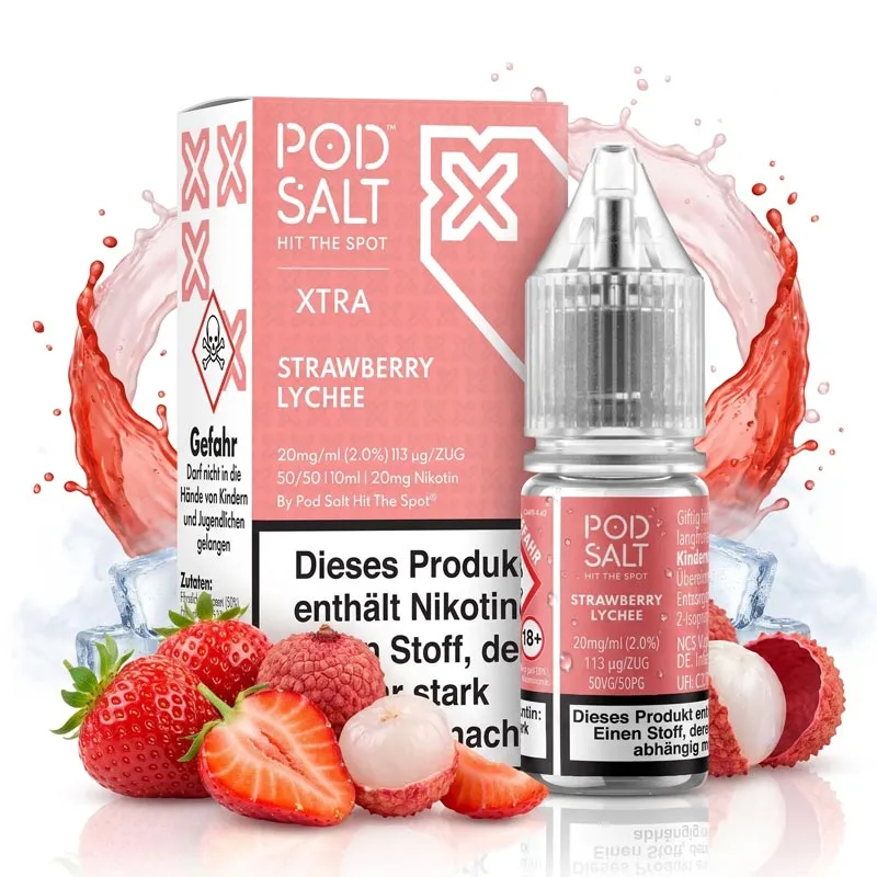 POD SALT XTRA - Strawberry Lychee Nikotinsalz Liquid