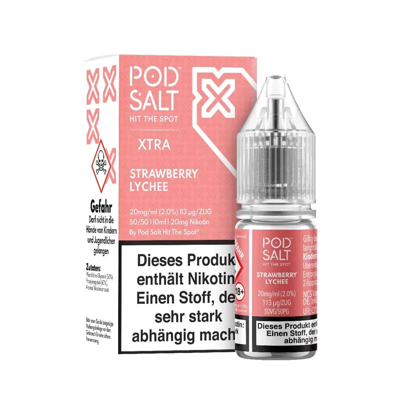 POD SALT XTRA - Strawberry Lychee Nikotinsalz Liquid