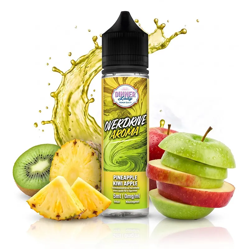 DINNER LADY Overdrive - Pineapple Kiwi Apple Longfill Aroma