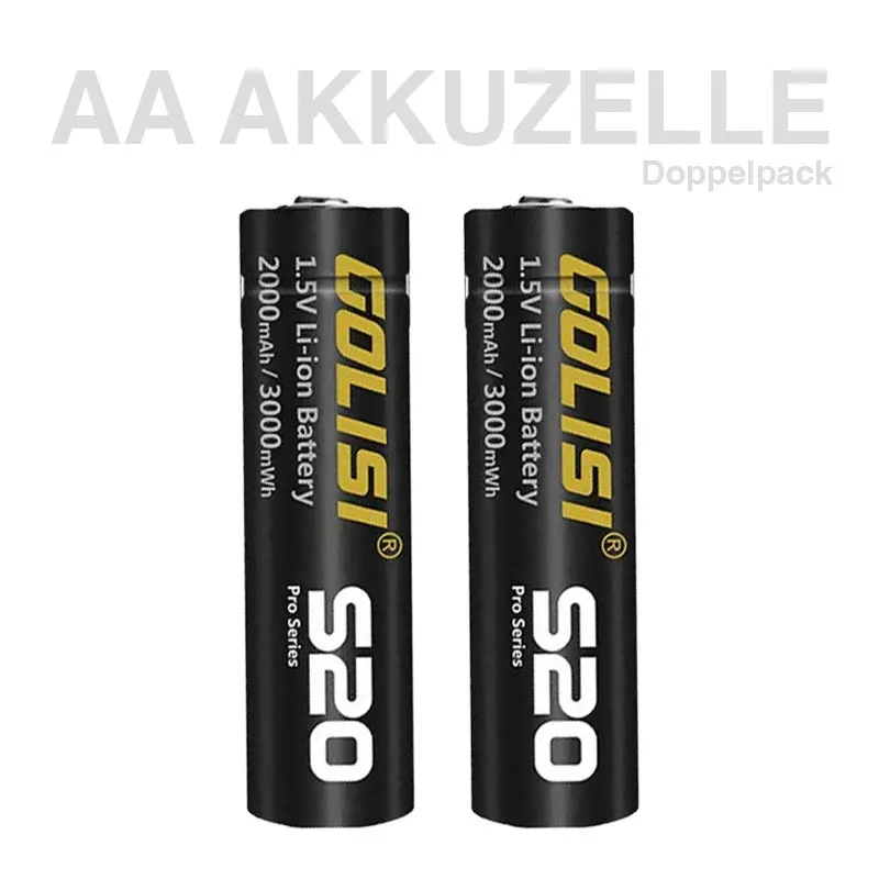 GOLISI - S20 AA Akku (Doppelpack)