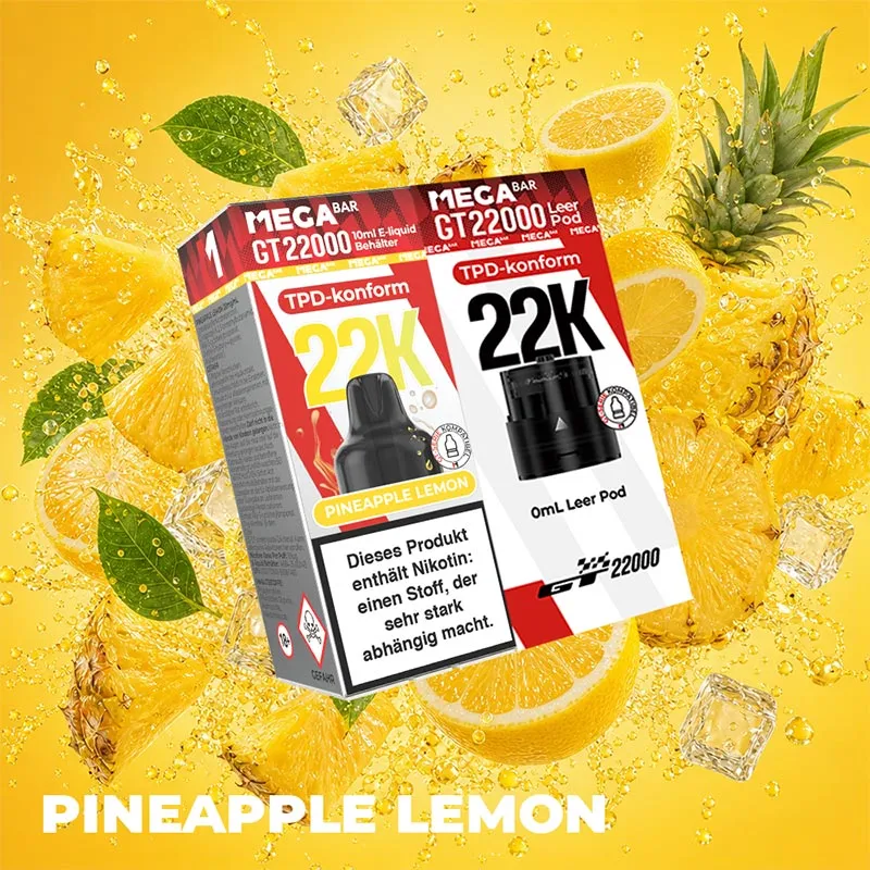 MEGABAR GT 22000 Pod - Pineapple Lemon