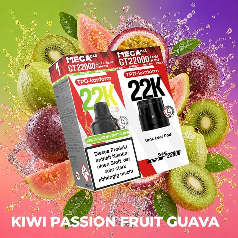 MEGABAR GT 22000 Pod - Kiwi Passion Fruit Guava