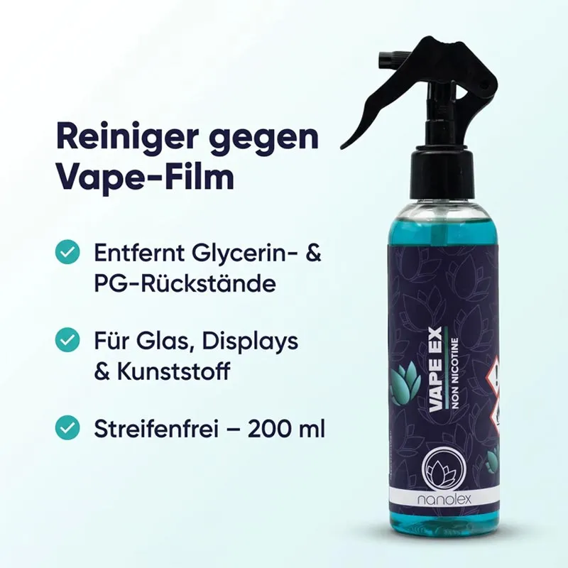 NANOLEX - Vape EX Reiniger Non Nicotine 200ml