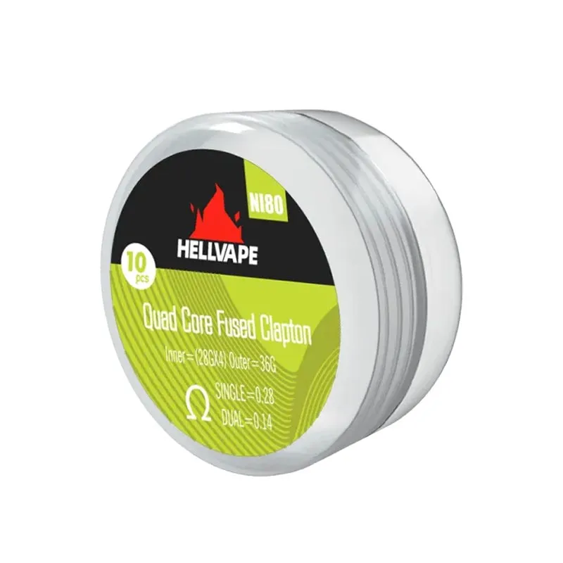 HELLVAPE - Quad Core Fused Clapton Coil 0,28 Ohm Ni80