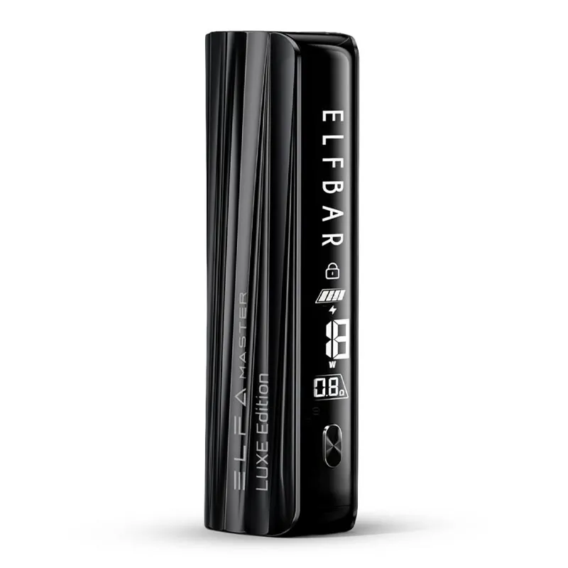 ELFBAR ELFA Master Luxe Edition Basisgerät in Obsidian Black mit beleuchtetem Curved Display