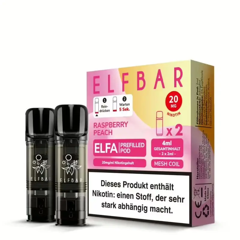ELFBAR ELFA - Raspberry Peach Pods