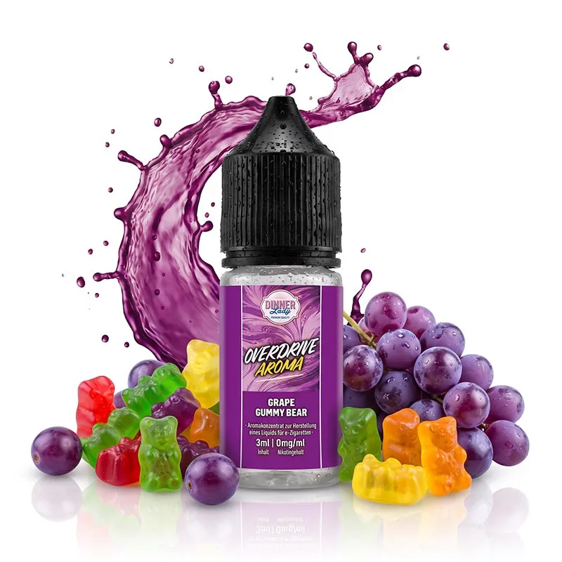 DINNER LADY Overdrive - Grape Gummy Bear Longfill Aroma