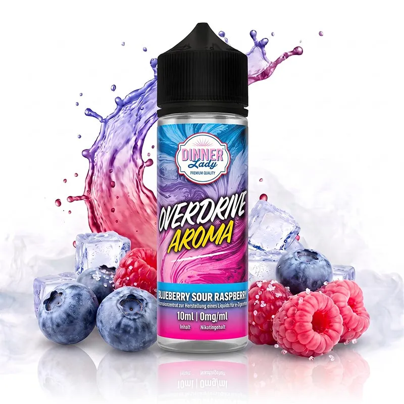 DINNER LADY Overdrive - Blueberry Sour Raspberry Longfill Aroma