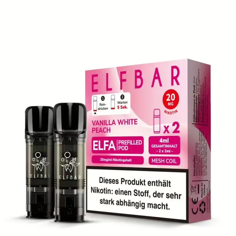 ELFBAR ELFA - Vanilla White Peach Pods
