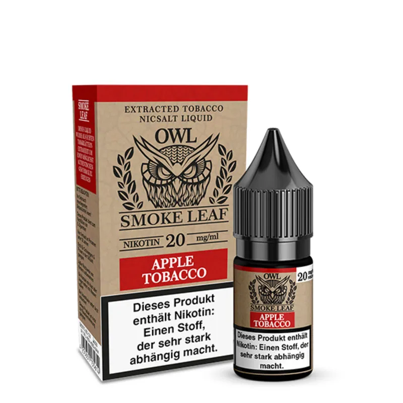 OWL SMOKE LEAF - Apple Tobacco Nikotinsalz Liquid