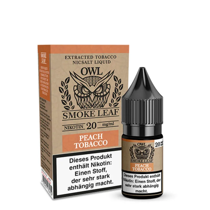 OWL SMOKE LEAF - Peach Tobacco Nikotinsalz Liquid