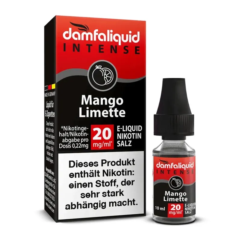 DAMFALIQUID INTENSE - Mango Limette Nikotinsalz Liquid