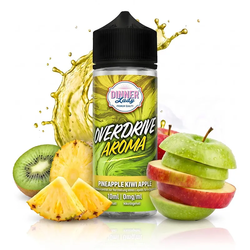 DINNER LADY Overdrive - Pineapple Kiwi Apple Longfill Aroma