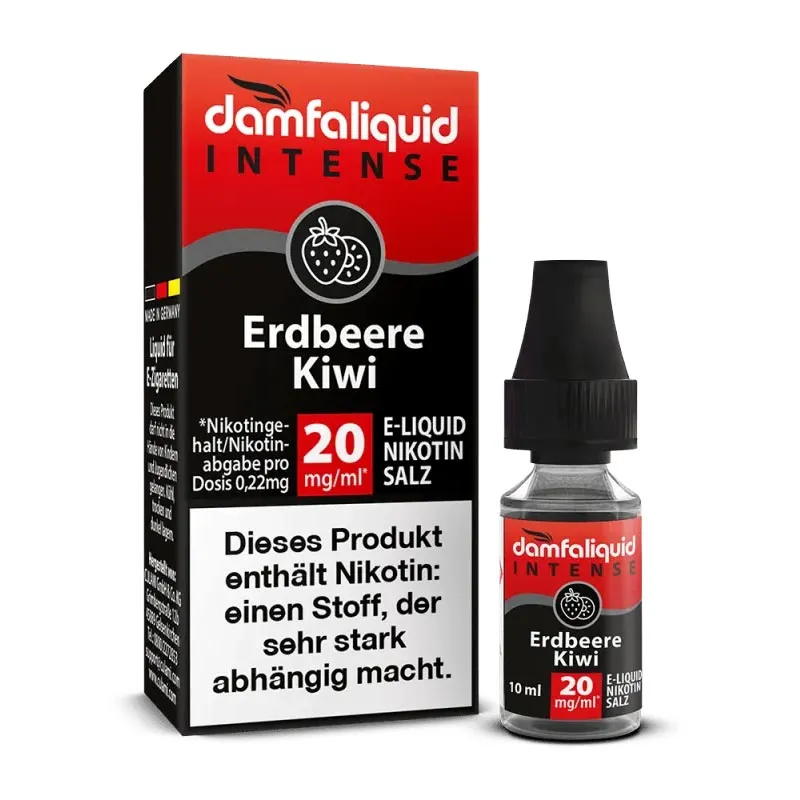 DAMFALIQUID INTENSE - Erdbeere Kiwi Nikotinsalz Liquid