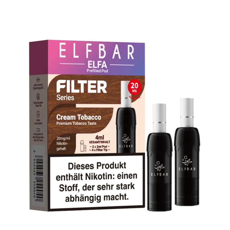 Elfbar ELFA Pod Filter Series - Cream Tobacco
