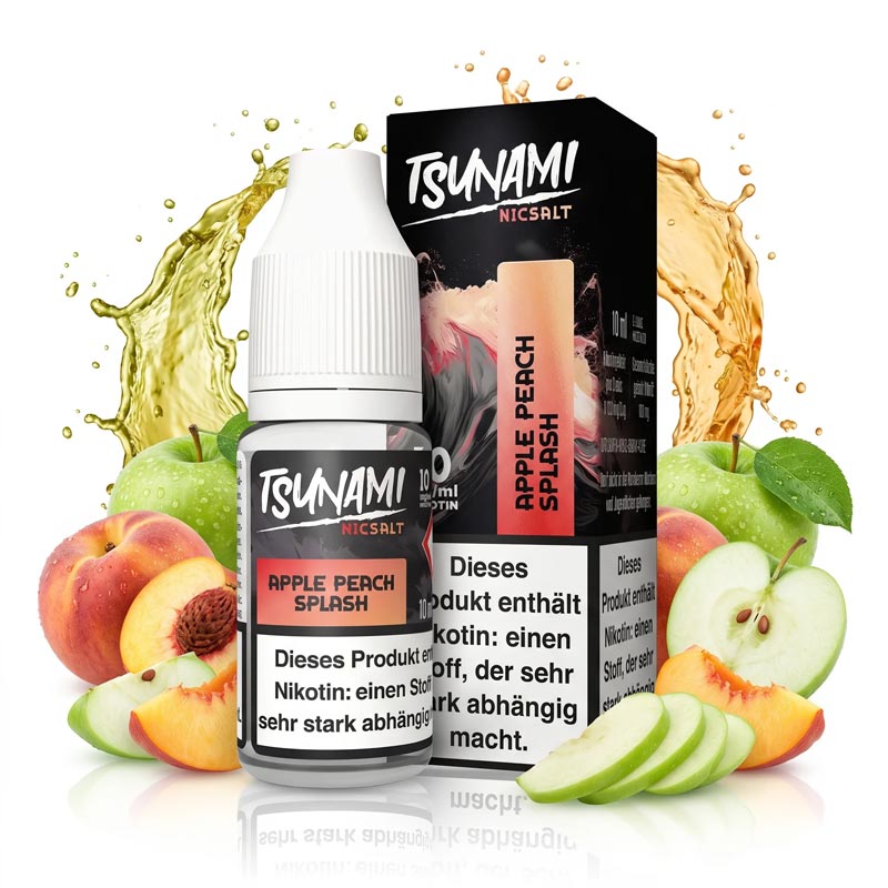 TSUNAMI - Apple Peach Splash Nikotinsalz Liquid