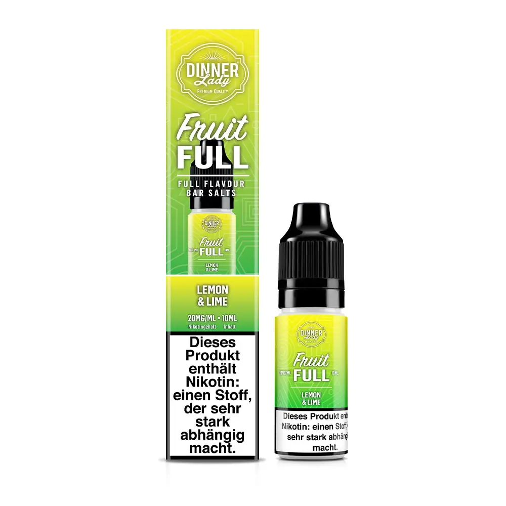 DINNER LADY FRUIT FULL - Lemon & Lime Nikotinsalz