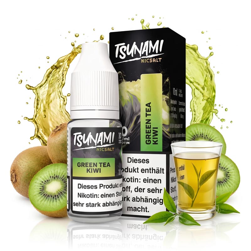TSUNAMI - Green Tea Kiwi Nikotinsalz Liquid