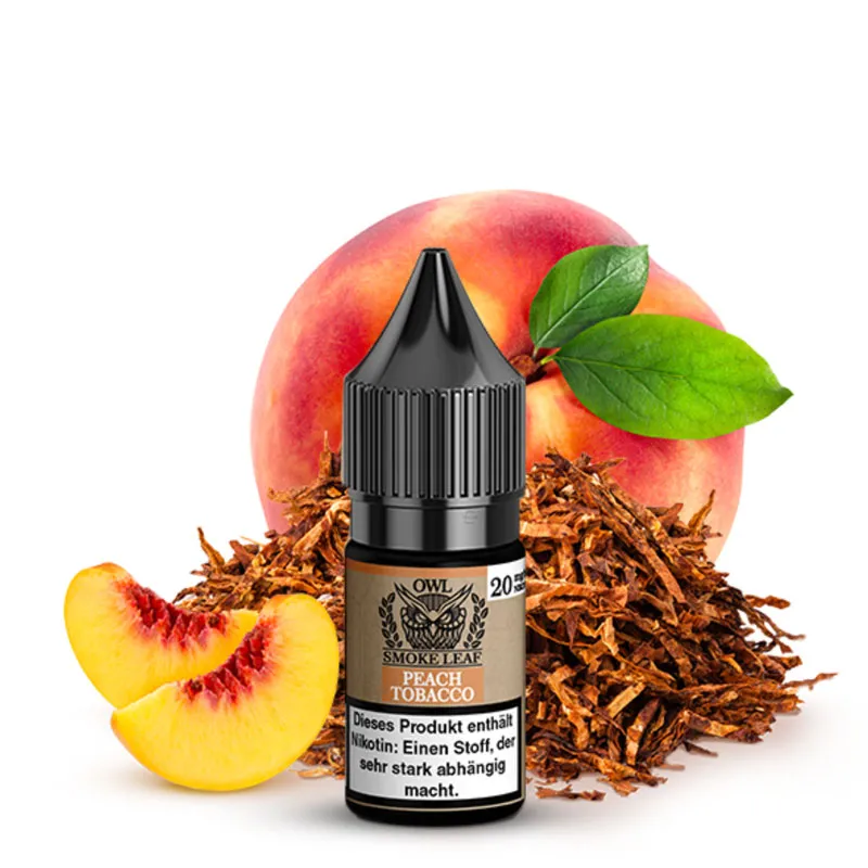 OWL SMOKE LEAF - Peach Tobacco Nikotinsalz Liquid