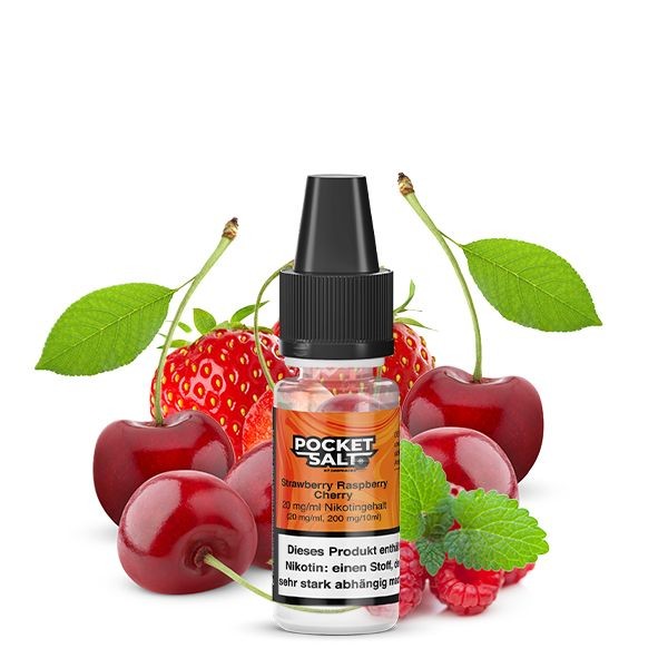 POCKET SALT - Strawberry Raspberry Cherry Nikotinsalz