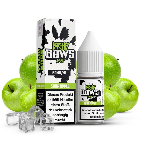 BRHD BAREHEAD RAWS - Sour Apple Nikotinsalz
