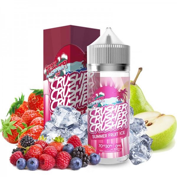 Summer Fruit Ice Liquid von Crusher ♥ Erdbeere, Birne, Waldbeeren, Eis ✔ 100ml Shortfill ✔ Schneller Versand ✔ 
