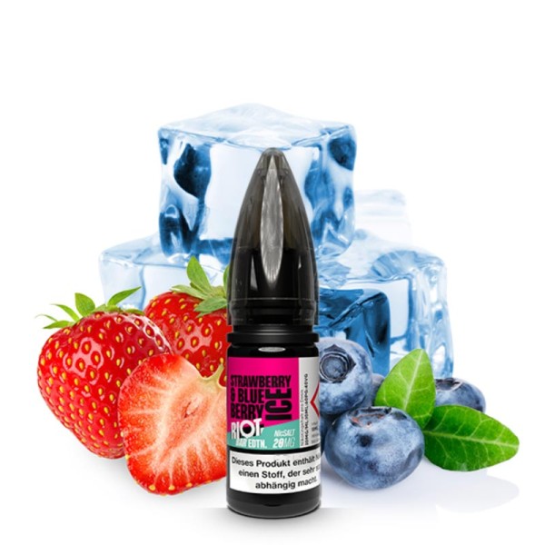 RIOT SQUAD BAR EDITION - Strawberry & Blueberry Ice Nikotinsalz