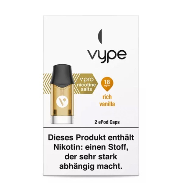Vype / Vuse ePod vPro Caps Rich Vanilla 2er Pack