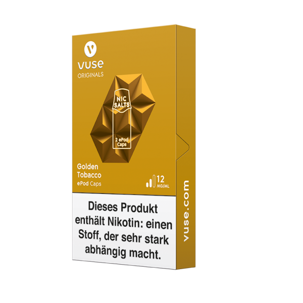 Vuse ePod Caps NicSalt Golden Tobacco